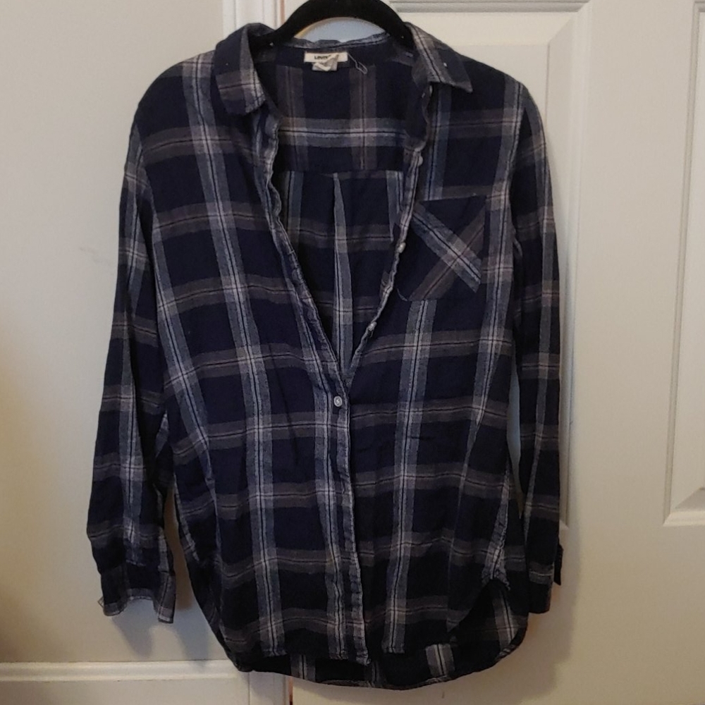 Plaid button down
